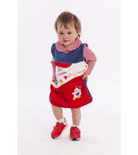 Sunbaby Комплект для девочки (сарафан и блузка) 111-0017