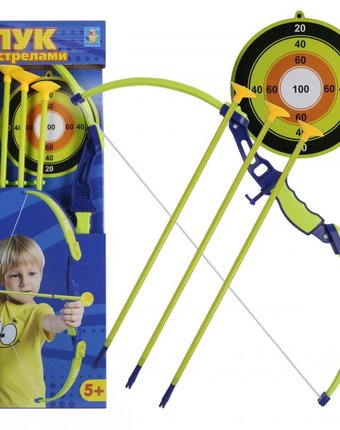Миниатюра фотографии 1 toy набор лучника лук стрелы и мишень