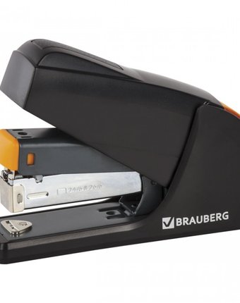 Миниатюра фотографии Brauberg степлер leistung №24/6 26/6 энергосберегающий до 25 листов 224348