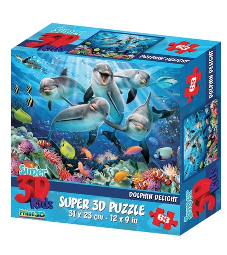 Пазл 3D Prime 3D Howard Robinson 3D Дельфиний восторг