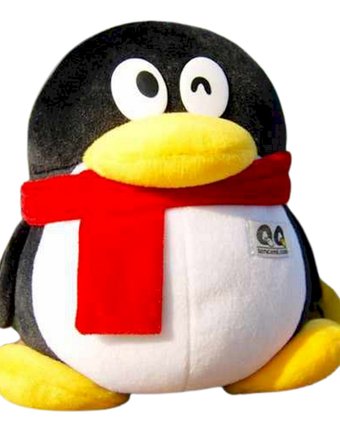 Миниатюра фотографии Мягкая игрушка super01 пингвин 30 см цвет: черный