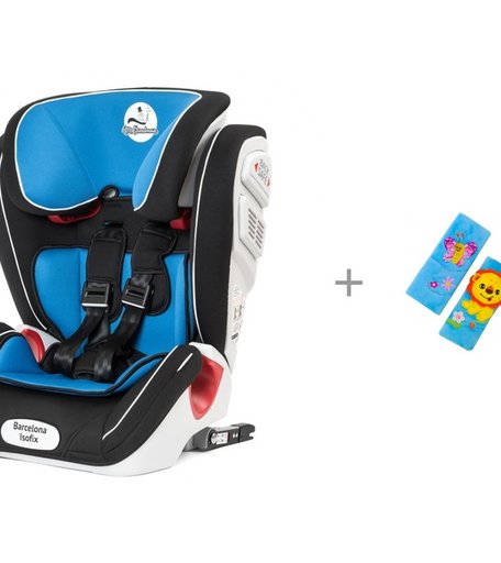 Автокресло Mr Sandman Barcelona Isofix и Forest Накладка на ремень безопасности Лев