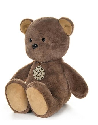 Мягкая игрушка Fluffy Heart Медвежонок 25 см цвет: коричневый