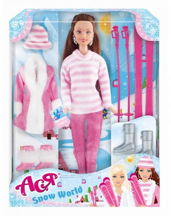 Миниатюра фотографии Toys lab набор кукла ася снежная красавица 1