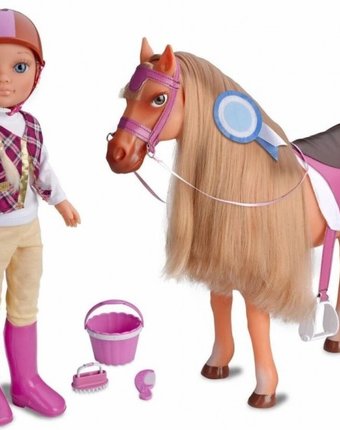 Миниатюра фотографии Famosa кукла нэнси с лошадкой