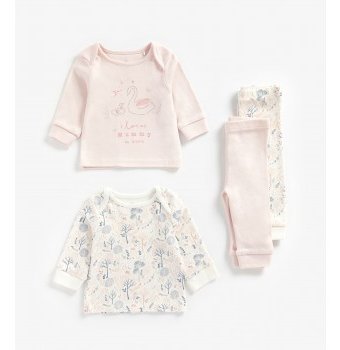 Пижамы "Любимая мамочка", 2 шт., розовый, белый