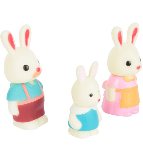Игровой набор Игруша Лесная семейка Зайцы (3 шт.) малыша - 6.2 см