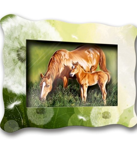 Хобби и Творчество VIZZLE Объемная картина На лугу..