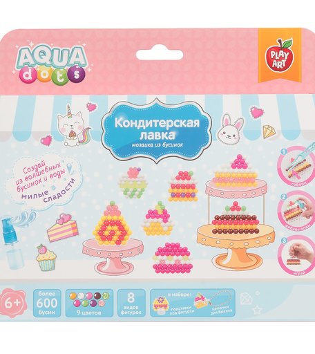 Набор для творчества PLAY ART AQUA dots Кондитерская лавка
