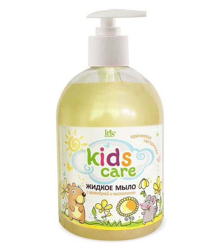 Детское мыло жидкое Iris Cosmetic Детское мыло жидкое с календулой и чистотелом 500мл, 3+, Iris Kids Care