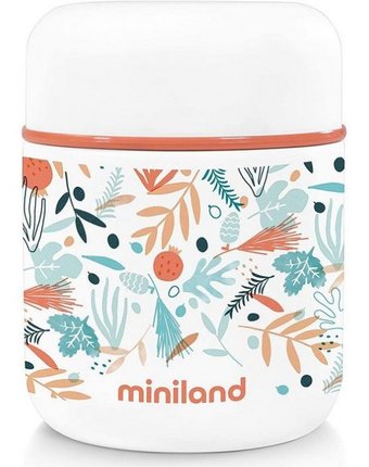 Миниатюра фотографии Термос miniland mediterranean mini для еды с сумкой 280 мл
