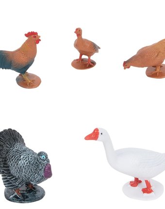 Миниатюра фотографии Игровой набор 1toy в мире животных птица домашняя