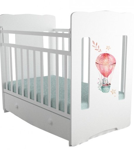 Детская кроватка Forest kids Cute Rabbit маятник поперечный