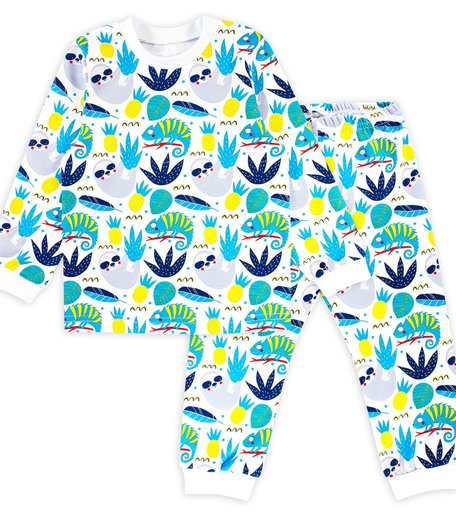 Пижама футболка/брюки Веселый малыш Хамелеон