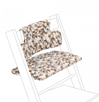 Миниатюра фотографии Классическая подушка stokke tripp trapp honeycomb calm, серо-коричневый