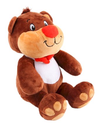 Миниатюра фотографии Мягкая игрушка смолтойс медвежонок веня 34 см цвет: коричневый