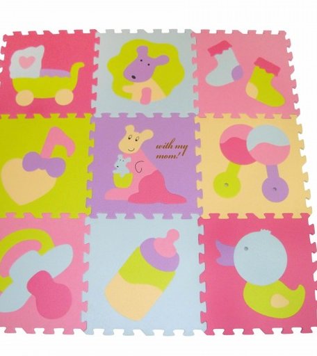 Игровой коврик ЯиГрушка пазл Малыш Кенгуру 31x31 см