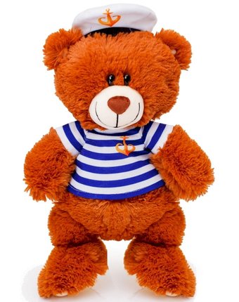 Миниатюра фотографии Мягкая игрушка смолтойс медвежонок моряк 50 см цвет: коричневый