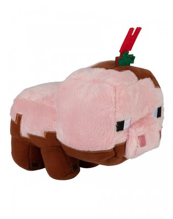 Миниатюра фотографии Мягкая игрушка minecraft earth happy explorer muddy pig свинья 12 см