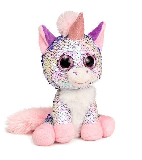 Мягкая игрушка Fancy Единорог Жемчужина 15 см цвет: розовый