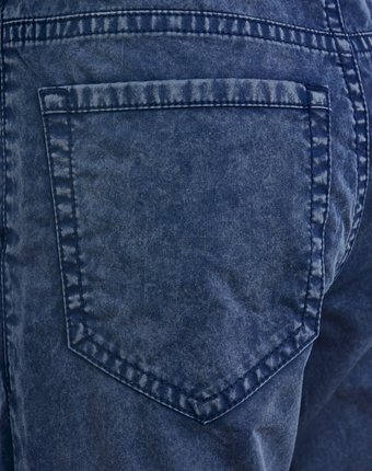 Миниатюра фотографии Синие брюки с винтажным эффектом gulliver