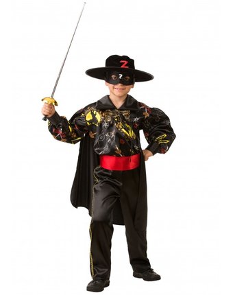 Миниатюра фотографии Jeanees карнавальный костюм зорро сказочный