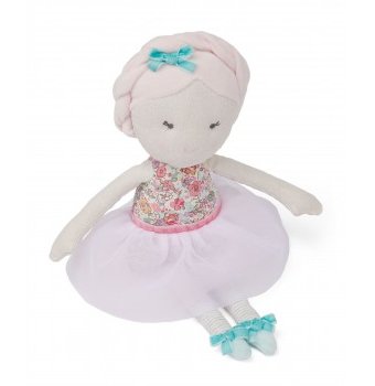 Миниатюра фотографии Кукла мягкая "балерина", розовый