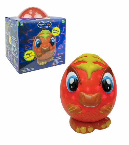 Светильник-конструктор 1Toy Лампики «Динозавр» со съемной ручкой