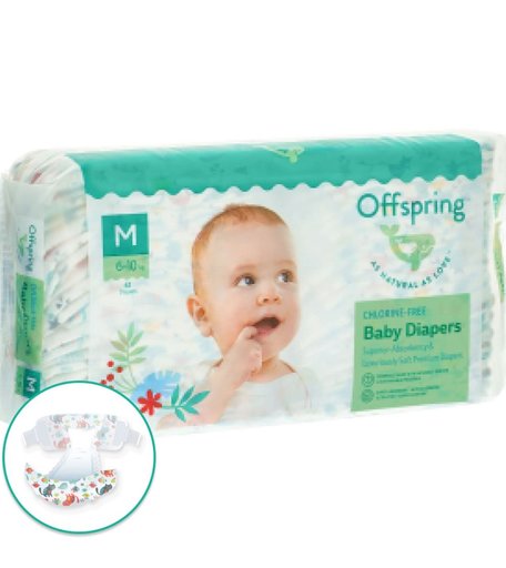 Подгузники Offspring Котики (6-10 кг) шт.