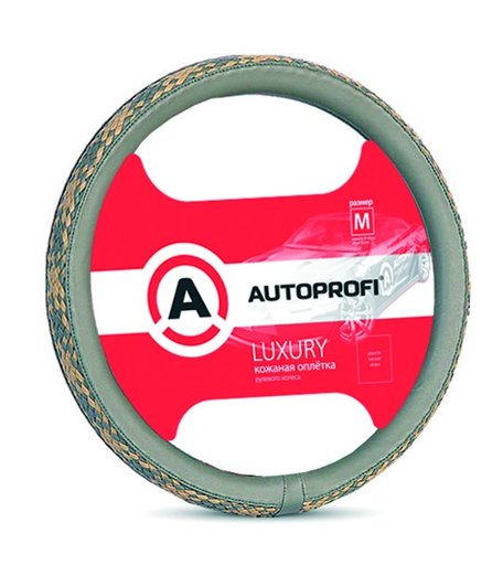 Autoprofi Оплётка руля Luxury размер М AP-810