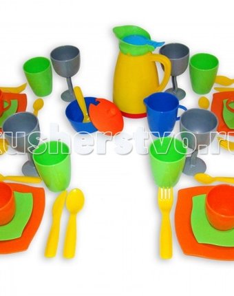 Миниатюра фотографии Wader набор детской посуды праздничный