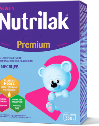 Молочная смесь Nutrilak Premium 2 6-12 месяцев, 350 г
