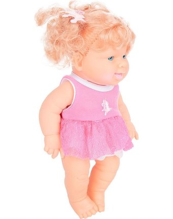 Миниатюра фотографии Кукла игруша в малиновом платье 20 см