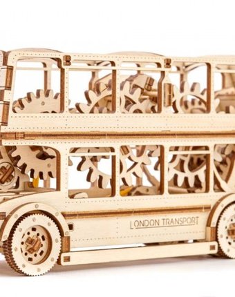 Миниатюра фотографии Wooden city лондонский автобус (216 деталей)