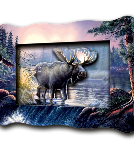 Хобби и Творчество VIZZLE Объемная картина Лось - страж леса