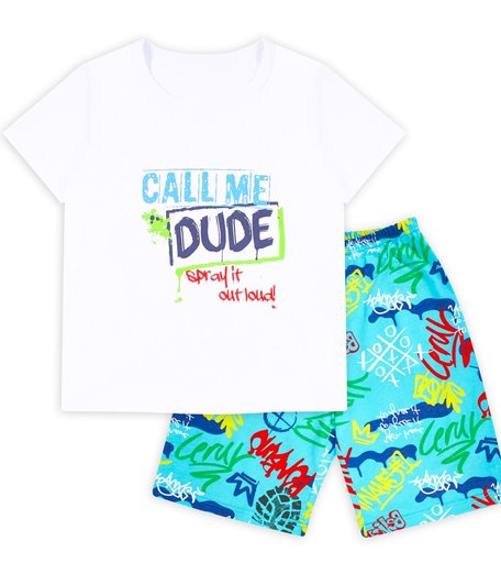 Пижама футболка/шорты Веселый малыш