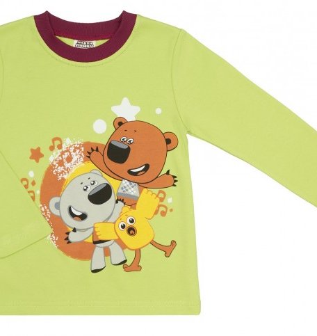 Lucky Child Футболка детская с длинным рукавом Ми-Ми-Мишки 70-12/зел