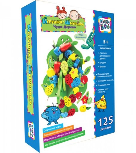 Деревянная игрушка Kribly Boo шнуровка Чудо-Дерево