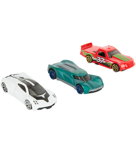 Набор машинок Maxi Car Hight Speed красная, бирюзовая, белая 7.5 см