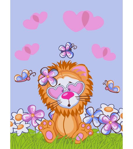 Набор для раскрашивания по номерам ФРЕЯ А я на солнышке сижу