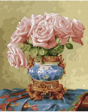 Миниатюра фотографии Molly картина по номерам восточные розы 50х40 см