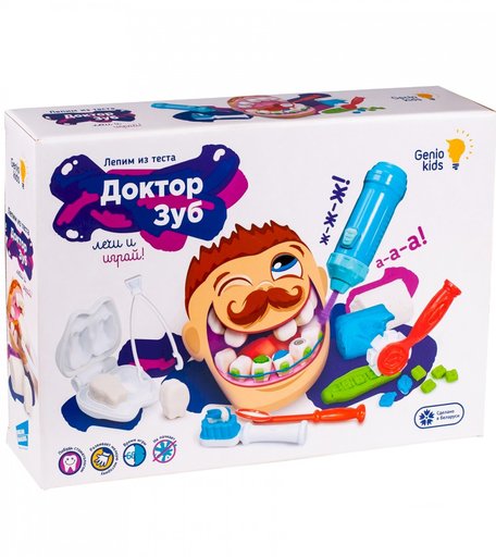 Тесто для лепки Genio Kids-Art «Доктор Зуб»