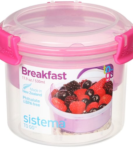 Sistema, Контейнер двухуровневый с ложкой 530мл \