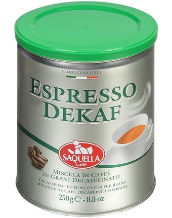 Миниатюра фотографии Saquella кофе в зернах espresso dekaf 250 г