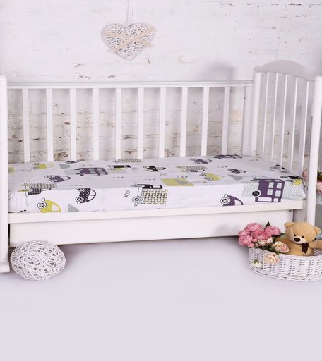 Простыня Элегия на резинке 1 шт 125х75см