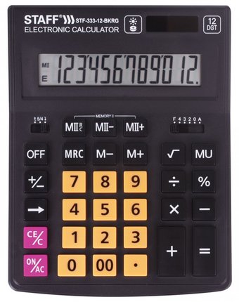 Staff Калькулятор Plus настольный STF-333 12 разрядов