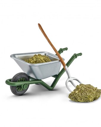 Миниатюра фотографии Schleich фигурка набор для чистки конюшни на ферме