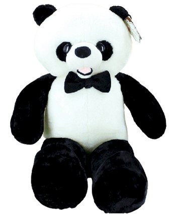 Мягкая игрушка Super01 Панда 50 см цвет: черный