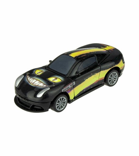 Инерционная разборная машинка 2в17 1Toy Crashfest черный полоса желтая 10 см