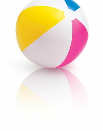 Мяч Intex с цветными сегментами, d-5х61